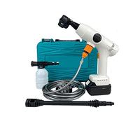 POOIQX Lavadora De Alta Presión Eléctrica Inalámbrica 120 Bar, Pistola Agua Recargable For Lavado Coches, For Batería 18V,Resistente a la corrosión(2x5.0Ah 18V Battery)