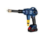 POOIQX Pistola Pulverizadora Eléctrica Sin Escobillas De 150 Bar, Máquina Limpieza Agua Alta Presión 3200W, Herramientas Jardín For Batería 18V,Resistente a la corrosión(1 Battery Plug)