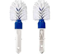 Pool Corner Cleaning Brush - Two-pack of corner and step brushes with simple clips for cleaning above-ground and in-ground pools, hot tubs