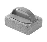 Pool Tile Concrete Cleaner - Pumice Stone Block With Handle, Swimming Pools Scrubber | Heavy Duty Grout Remover | Handheld Volcanic Eraser for Bathtub Grill Shower Sink