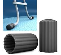 PoolFeet® Tapones de protección universales de silicona para pies de piscina, protegen la lámina de daños, accesorios, piscina, escalera de piscina, amortiguador de goma