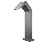 Poolimex Cascada de agua Niagara (L x An x Al: 5,5 x 15 x 68 cm, Acero inoxidable, Gris cobalto)