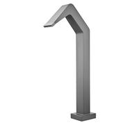 Poolimex Cascada de agua Niagara (L x An x Al: 5,5 x 6 x 68 cm, Acero inoxidable, Gris cobalto)