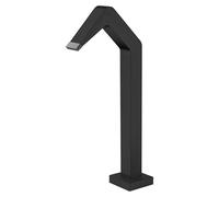 Poolimex Cascada de agua Niagara (L x An x Al: 5,5 x 6 x 68 cm, Acero inoxidable, Negro mate)