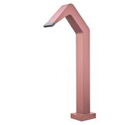 Poolimex Cascada de agua Niagara (L x An x Al: 5,5 x 6 x 68 cm, Acero inoxidable, Rosa coral)