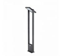 Popa - Foco Solar Negro De 100 Cm Y 4000 K Para Jardín, Beneito Faure