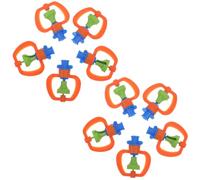 POPETPOP 10 Piezas Aspersor Automático de Riego para Jardín Rotación de 360 Grados, Cabezal Rociador Giratorio de Plástico para Invernadero y Huerto Agrícola