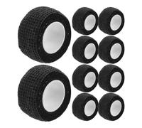POPETPOP 10 Rollos de Tiras Adhesivas para Patas de Muebles en Tela No Tejida Negra, Protege el Suelo y Evita el Deslizamiento de Patas de Mesa y Sillas