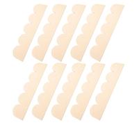 POPETPOP 10 Unidades Moldura de Madera Borde Ondulado en Forma de Abanico sin Terminar Ligera y Fácil de Usar para Ventanas y Estantes en Proyectos de Decoración en Casa