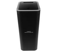 POPETPOP 10l Papelera de Empuje Negra en PP para Cocina y Baño | Diseño Moderno y Simple, Reutilizable y Seguro, No se Deforma Fácilmente, Habitación