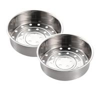 POPETPOP 2 Piezas Cesta Vaporera de Acero Inoxidable para Cocinar al Vapor Diseño Estable y Fácil de Limpiar, Adecuado para Verduras y Uso Doméstico en Olla Arrocera