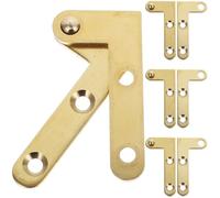 POPETPOP 4 Juegos Bisagras Ocultas para Puertas de Cobre Eje Ascendente y Descendente, Bisagra Giratoria Completa, Reducción de Ruido y Fricción para Puertas y Ventanas en Hogar y Oficina