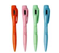 POPETPOP 4 Piezas Bolígrafo Multifunción para Estudiantes Decoración Colegio, Pluma para Escribir Suave y Ajustable Batería de Botón para Trabajos Domésticos Color Color Aleatorio