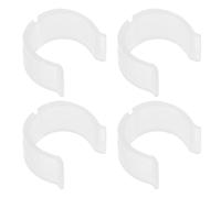 POPETPOP 4 Piezas Hebilla de Soporte para Barra de Cortina 26-28mm de | Diseño Antideslizante y Flexible, Instalación Fácil, Protección del Riel, para Proyecto DIY y Ajuste Seguro