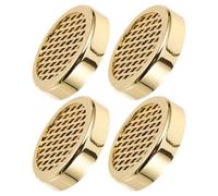POPETPOP 4 Piezas Humidificador Portátil Dorado para Caja de Humedad de Cigarros con Esponja Abs Redonda, Mantenimiento Fácil y Frescura Mejorada para Humidor Portátil