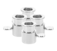 POPETPOP 4 Piezas Juego de Funda para Parrilla de Exterior, Anillo de | Accesorios para Barbacoa, Uso en Casa y Exterior, Resistencia al Calor, sin Bordes, Resistente a Roturas