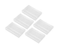 POPETPOP 5 Piezas Cajas para Casetes de Música de Plástico Resistente, Diseño Retro para Almacenamiento y Protección en Proyectos Creativos y Organización Doméstica