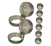 POPETPOP 8 Piezas Cubiertas para Cocina Gas Transparentes Protección para Evitar Activaciones Accidentales de Cocinas de Gas