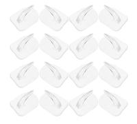 POPETPOP 80 Mini Ganchos Adhesivos Autoadhesivos para Pared sin Taladro Fuerte Adhesión, Material Acrílico, Ideales para Baño y Organizador Doméstico