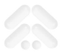 POPETPOP Almohadillas para Asiento de Inodoro para Asiento de Inodoro Plástico Blanco 6 Piezas Parachoques de Bidé Antideslizantes Resistentes Deformación Baño y Uso Doméstico