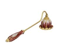 POPETPOP Apagavelas de Metal con Forma de Loto, Extintor de Velas Portátil de Aleación de Zinc, Estilo Retro, para Apagar la Llama y Reducir el Humo, Uso Doméstico y Obsequio