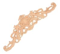 POPETPOP Aplique Decorativo de Madera Tallada para Muebles y Puertas, Diseño Elegante y Clásico, 30x8 Cm, Superficie Lisa sin Rebabas, Adecuado para Decoración del Hogar