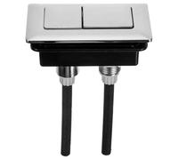 POPETPOP Botón Pulsador para Cisterna de Inodoro Rectangular Doble Descarga ABS, Compatible Tanque de Agua 5.51X3.34 Pulgadas, Uso en Baños Residenciales Color Aleatorio