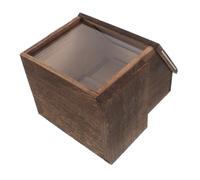 POPETPOP Caja de Sugerencias de Madera con Cerradura y Superficie Lisa para Oficina y Hogar Estilo Retro Clásico Artístico