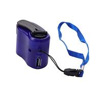 POPETPOP Cargador Portátil Generador De Manivela USB para Exteriores, Luz Led De Emergencia, Banco De Energía Compacto De Plástico, Adecuado para Camping y Senderismo