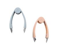 POPETPOP Cortador de Piña y Fresas Diseño Ergonómico 2 Piezas de Acero Inoxidable Herramienta Práctica para Quitar Ojos y Ramas para Cocina