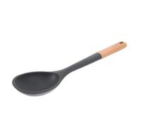 POPETPOP Cuchara de Cocina de Silicona Mango de Madera Largo, Diseño sin Costuras y Agarre Cómodo Preparación de Comidas Hogar