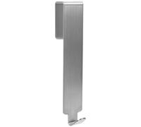 POPETPOP Gancho para Colgar Instalación Fácil y Resistente sobre Puerta de Acero Inoxidable sin Taladro, Gancho Ahorrador de Espacio para Baño y Mampara de Cristal