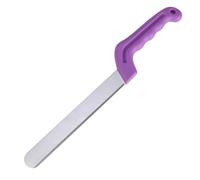 POPETPOP Herramienta Profesional para Cortar Flores y Bloques de Espuma Floral, Cuchillo de Florista Hoja de Acero Inoxidable y Mango de Plástico Púrpura para Decoración de Bodas