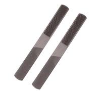 POPETPOP Limas de Carpintería de Acero al Carbono de 8 Pulgadas, Herramienta para Tallado y Pulido de Madera, 2 Piezas Formas Plana, Redonda y Media Redonda