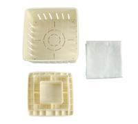 POPETPOP Molde para Tofu Casero Diseño Sólido y Herramienta Hecha a Mano de Pp y Gasa para Uso en Cocina, Set de 1 Unidad para Preparar Tofu Fácilmente