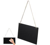 POPETPOP Pizarra de tiza colgante reutilizable para colgar en pared de mensajes, pizarra de escritura borrable para el hogar, la oficina y la cafetería, 10.22 x 5.50 x 0.20 pulgadas