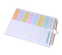 POPETPOP Planificador de Comidas Cuaderno Planificador de Menú Semanal Lista de Compras 52 Hojas Libreta de Espiral A5 21,5x14,7cm, 52 Hojas sin Fecha, Papel, para Compras y Hogar
