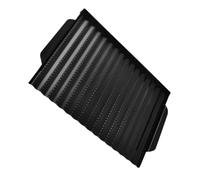 POPETPOP Plato Multiusos para Barbacoa de Acero al Carbono Negro Colocación Estable y Diseño Que Ahorra Esfuerzo Adecuado para Asar al Aire Libre