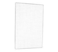 POPETPOP Rejilla de 40x25cm para Barbacoa de Acero Inoxidable 304, Malla Ondulada Antideslizante Ligera y Práctica para Asador al Aire Libre