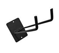 POPETPOP Soporte Negro Pared de Hierro para Escobas y Mangueras | Diseño Versátil, para Cobertizo y Garaje, Organiza Herramientas y Ahorra Espacio Pared