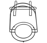 POPETPOP Soporte para Tazas de Café de Hierro Negro con Base Ranurada | Estructura Abierta, Recoge Gotas Base, para Cerámica y Porcelana, Rincón Café y Encimera
