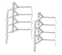 POPETPOP Soporte para Vaporera y Superficie Lisa Patas Trípode Plegables 8 Piezas de Acero Inoxidable Adecuado para Cocinas Pequeñas