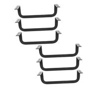 POPETPOP Soportes Antideslizantes Diseño Simple y Resistencia a Roturas 6 Piezas para Colchón de Hierro Negro para Camas y Somieres