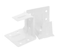 POPETPOP Soportes para Persianas de Ventana, 2 Piezas, Hierro Blanco, Soporte Central para Mayor Estabilidad y Seguridad en Persianas y Cenefas