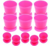 POPETPOP Vasos y Fácil de Limpiar 300 de Silicona con Base Estable en Kits de Tatuaje para Pigmentos Ideales para Tatuadores Profesionales y Amateurs