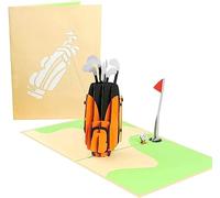 PopLife Cards Club de golf y tarjeta emergente pop-in-one día de padre para todas las ocasiones día del padre, feliz cumpleaños, retiro, sobre la tarjeta de la colina para golfistas, regalo de golf