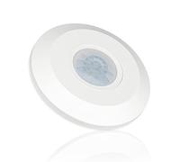 POPP® Electric Interruptor Slim Sensor de Movimiento PIR Detector 360º 8M IP20 Interior, MAX 3-2000LUX LED Ajuste de Tiempo 10SEC-15MIN (Pack 2 Unidad)