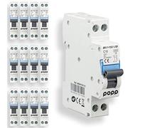 POPP® Interruptor Automático Magnetotérmico estrecho serie DPN MSN8 gama Doméstica CURVA C corte 4500A DPN 6A,10A,16A,20A,25A,32A,40A Pack 6,12 (Pack 12, 10A)