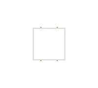 POPP- Kit Marco de Empotrar para Panel LED 60x60, acbado blanco Fabricado en Aluminio, Kit para Techo con Accesorios para Montar *Panel NO incluido(60x60cm)