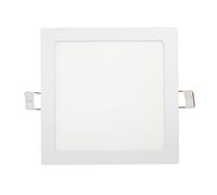 Popp® Pack x1 Placa Downlight LED Empotrable Cuadrado 20W corte de Techo 205x205mm 1800Lm Luz neutra 4000K chip No flicker LUMILEDs, para oficina,pasillos,domitorio,salón(20W 4000K)